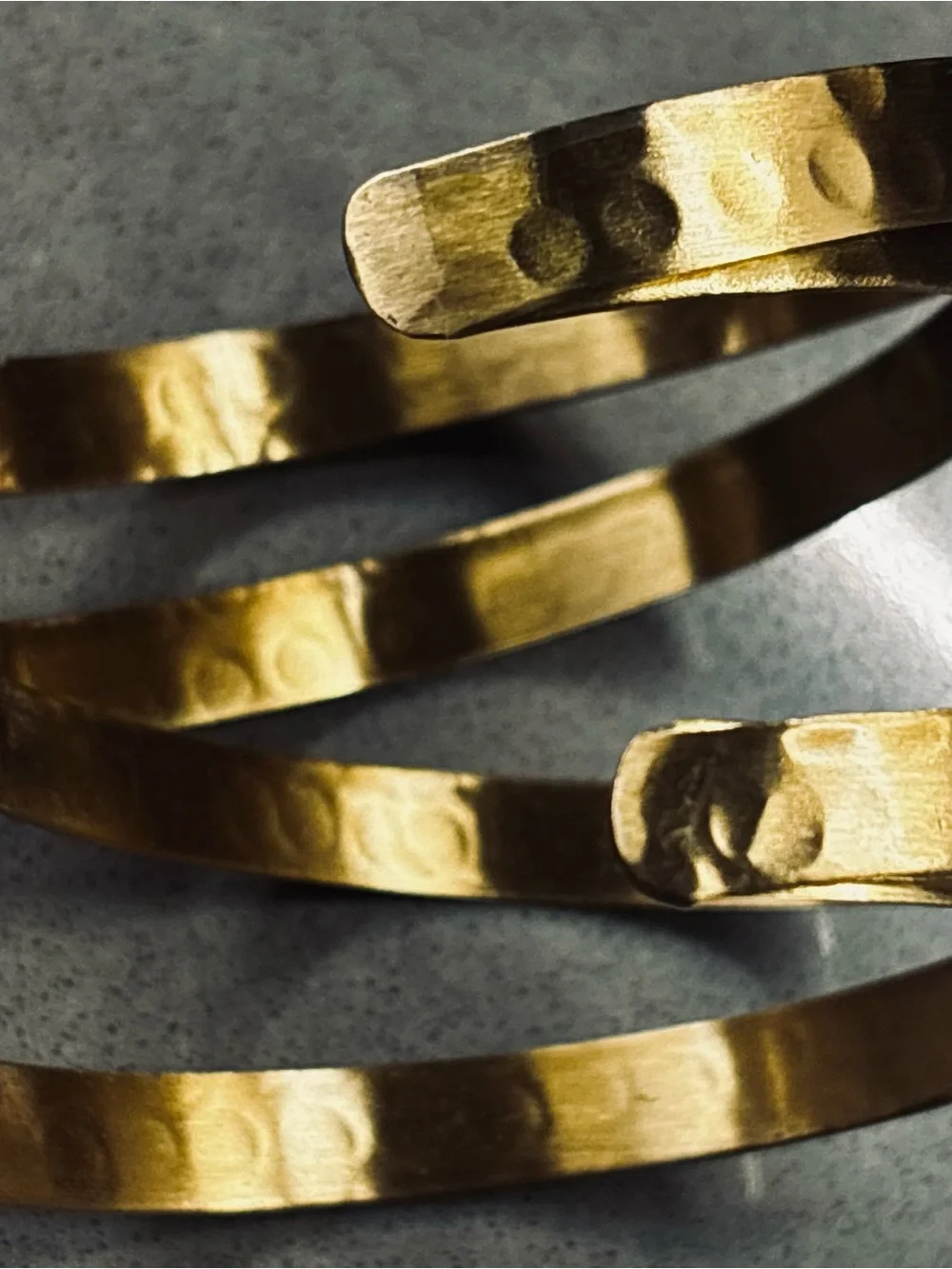 1970’s Hammered Gold Cuff Bracelet